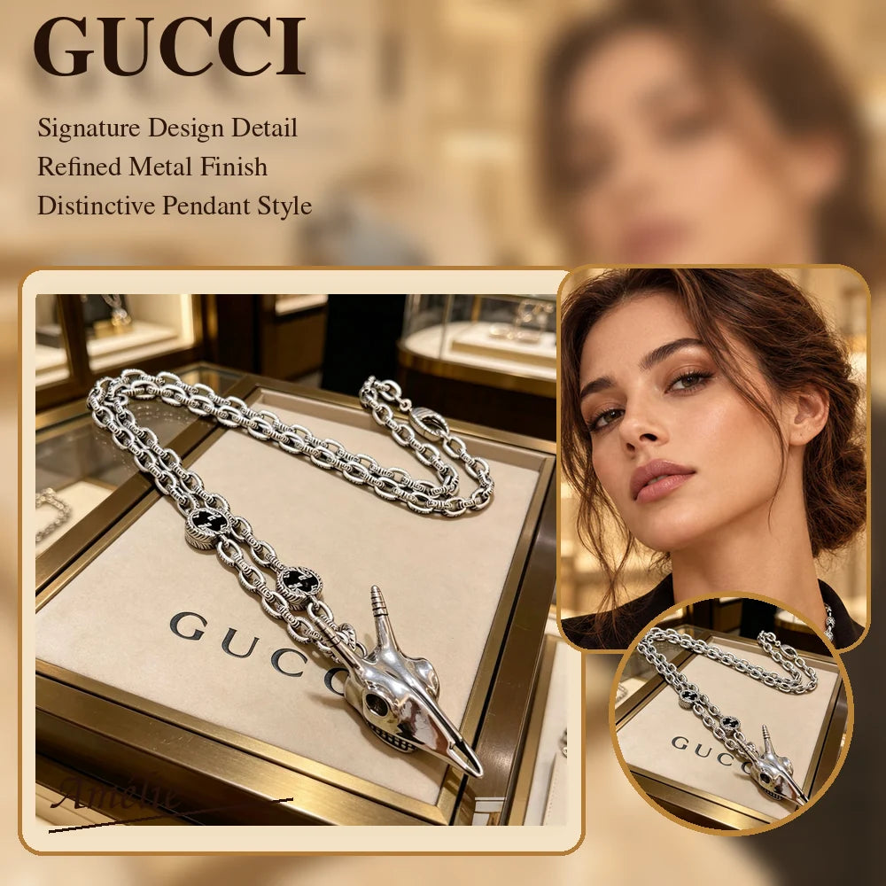Gucci Anger Forest Chain Distressed Vintage-Inspired Pendant – Gucci jewelry main image