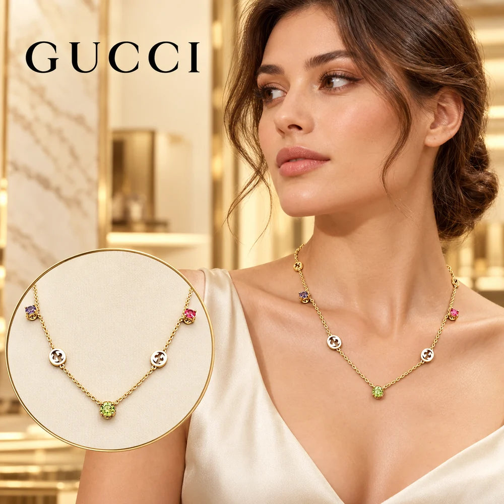 Gucci Crystal Necklace – Style 08 - image 1