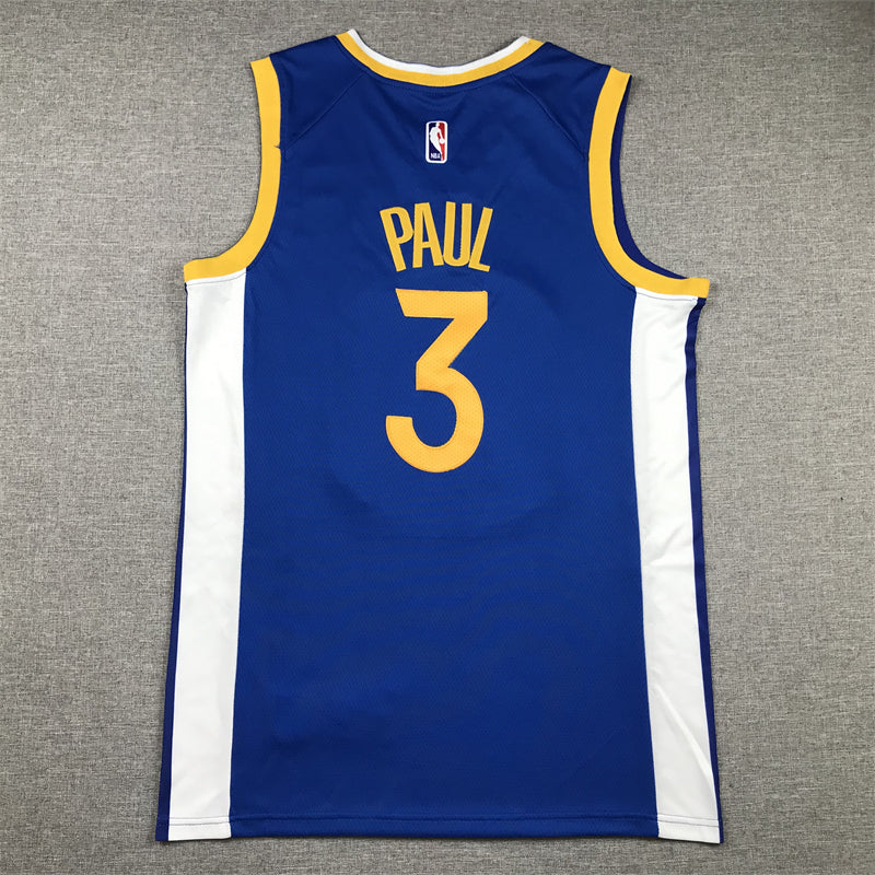 Men's Golden State Warriors Chris Paul #3 Royal Fast Break Player Jerseys - Icon Edition