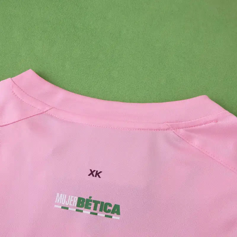 Real Betis Balompié Concept Fan Version 2025/26 – Navy & Pink Vertical Stripe La Liga Football Jersey | Betis Crest