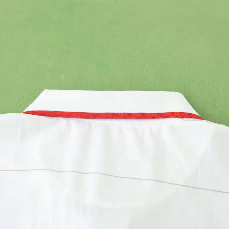 USA National Team Home Retro Fan Version 2014 World Cup – White Polo Collar Tonal Stripe USMNT Jersey