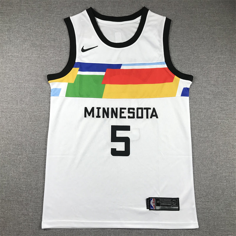 Men's Minnesota Timberwolves Kyle Anderson #5 White 2022/23 Swingman Jerseys - City Edition