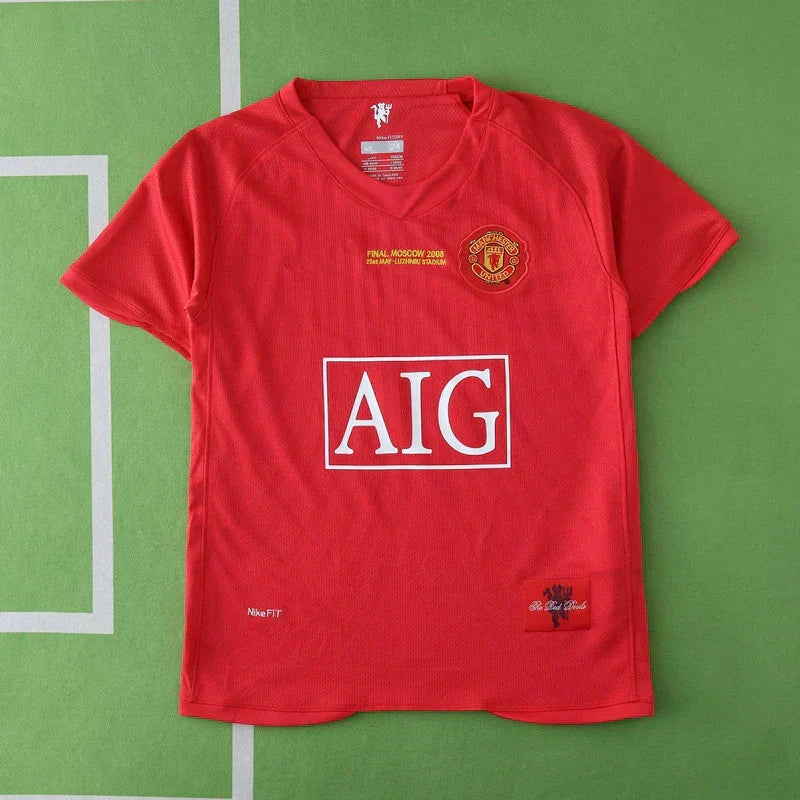 Manchester United FC Home Retro Kids Kit 2007/08 – Ronaldo #7