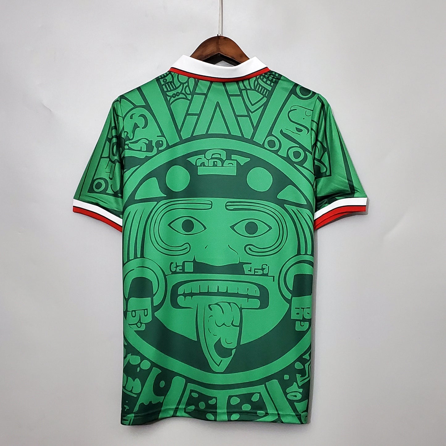 Mexico 1998 World Cup Home Retro Soccer Jersey – ABA Sport FMF Aztec Mask Márquez Hernández Kit