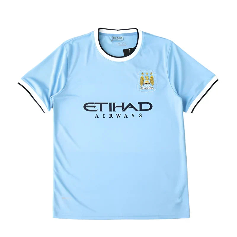 Manchester City Home Retro Jersey 2013/14 | Fan Version Classic Football Shirt