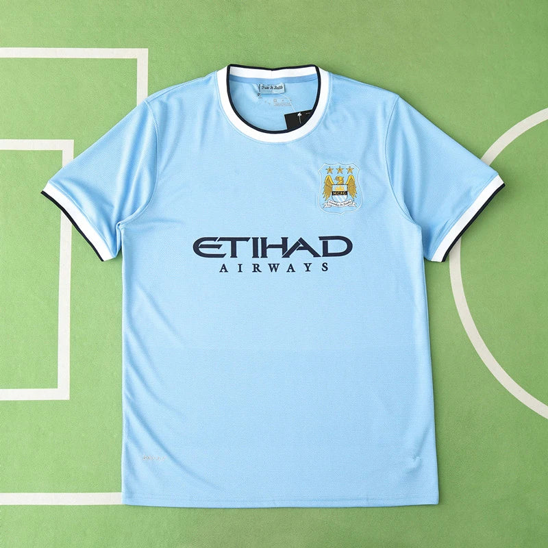 Manchester City Home Retro Jersey 2013/14 | Fan Version Classic Football Shirt