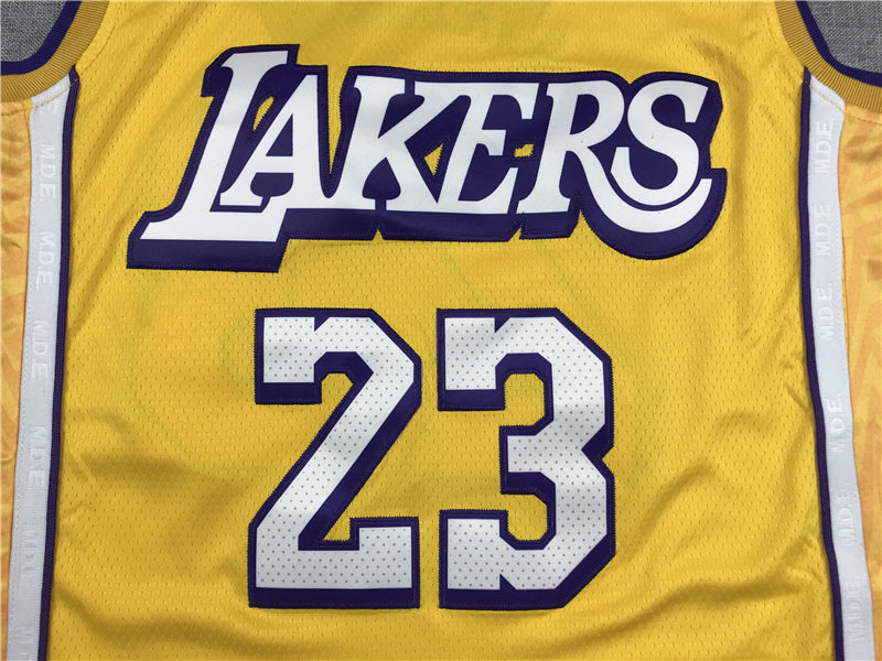 LeBron James #23 Los Angeles Lakers Gold 2019-20 City Edition "Love Series" Swingman Jersey