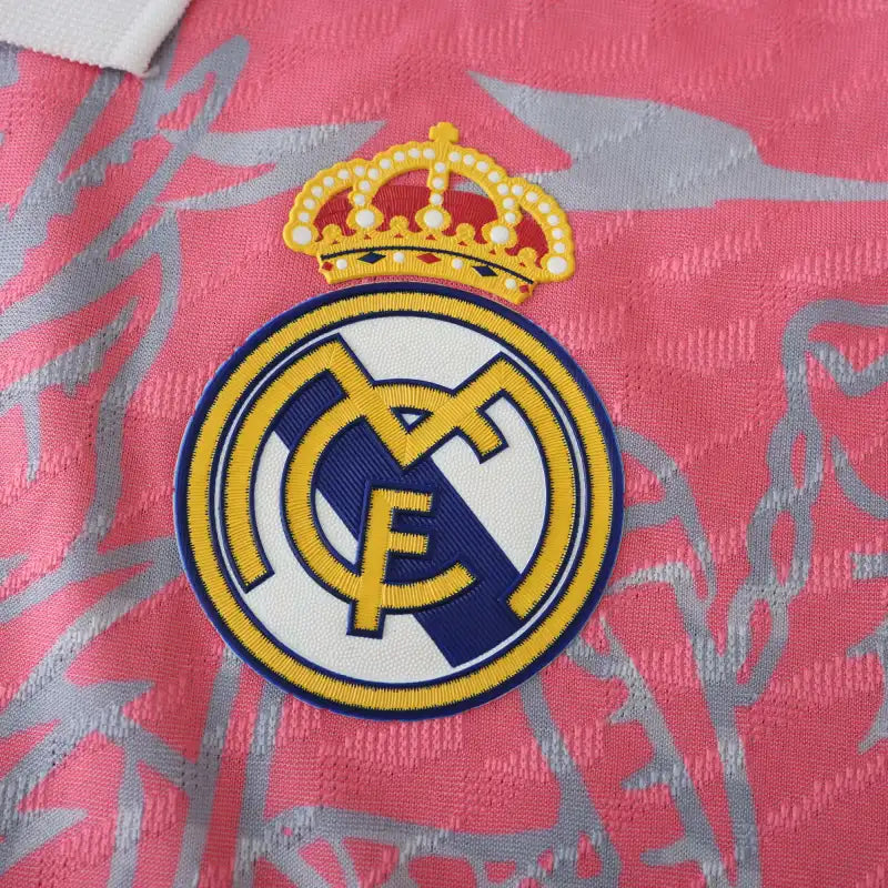 Real Madrid 2024/25 Pink Dragon Concept Jersey – Rose Pink Silver Adidas Fan Version
