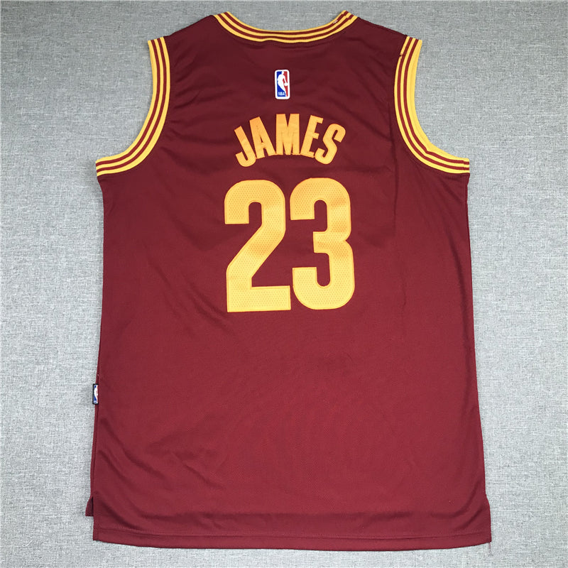 LeBron James #23 Cleveland Cavaliers Wine Red CLEVELAND Adidas Swingman Home Jersey