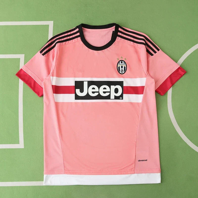 Juventus F.C. Away Retro Fan Jersey 2015/16 — Pink Jeep Edition