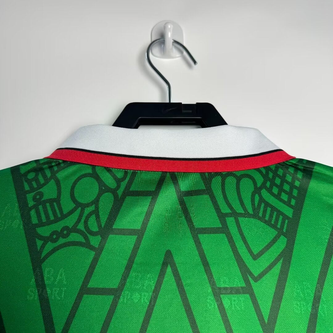 1998 Mexico Home Retro Jersey - ABA Sport - FIFA World Cup France 98 - Aztec Pattern
