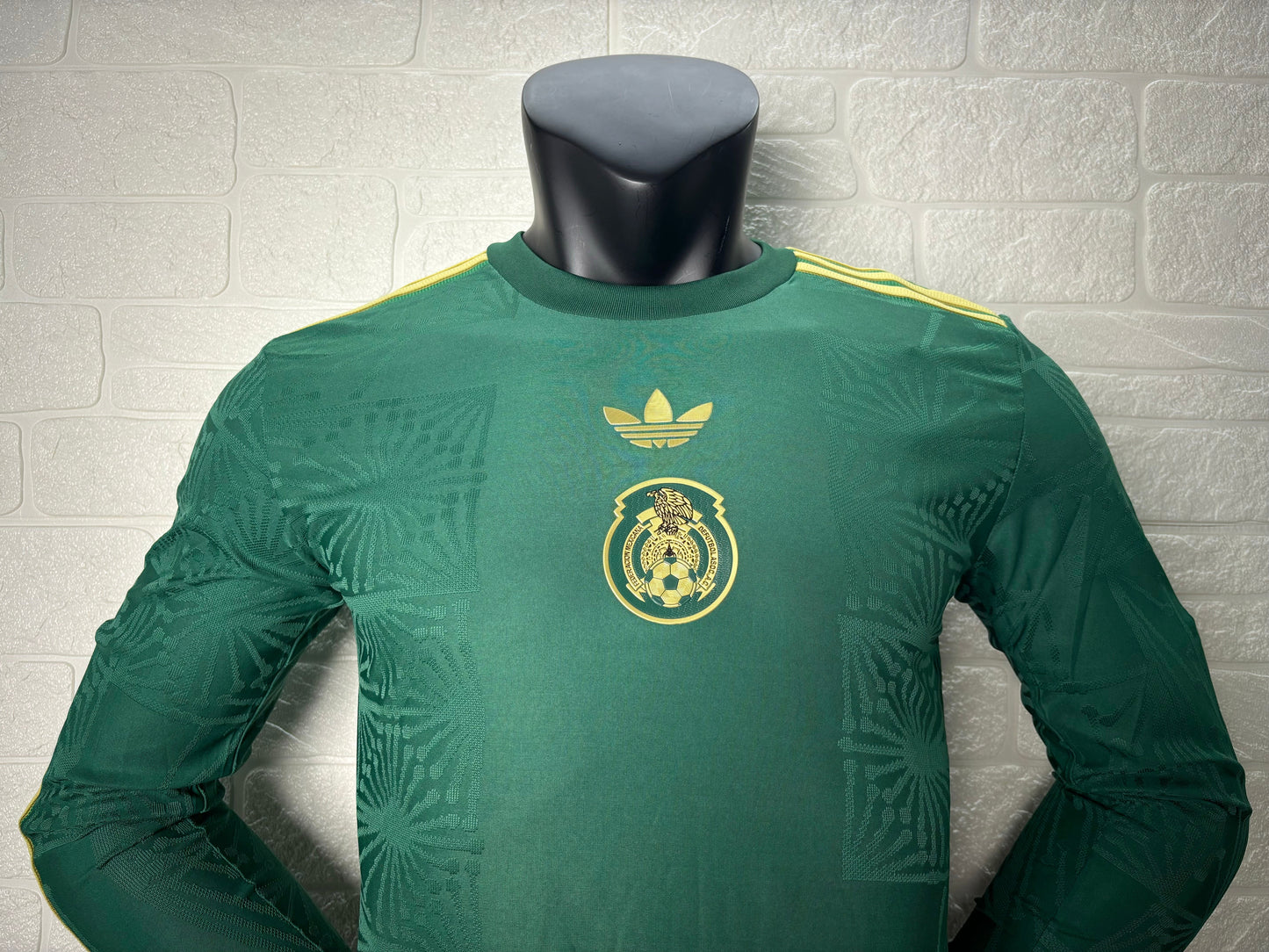2025-26 Mexico Home Green Player Long Sleeve Jersey - Men's