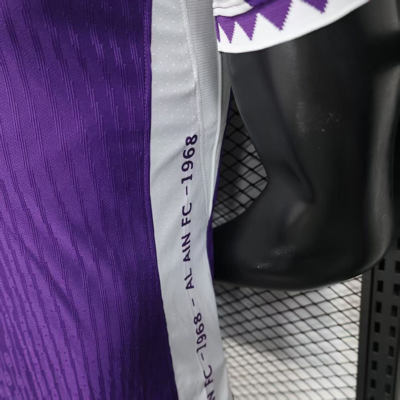 2025/26 Al Ain FC Home Player Version Jersey - Purple White - e& Etisalat - Zigzag Cuff - UAE Flag