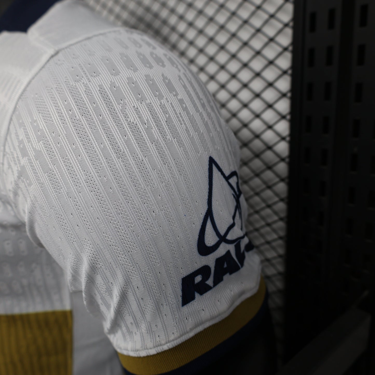 2025/26 Pumas UNAM Home Player Version Jersey -  White Navy Blue Gold Chest Panel - DHL - Mifel - Pumas Lion Crest