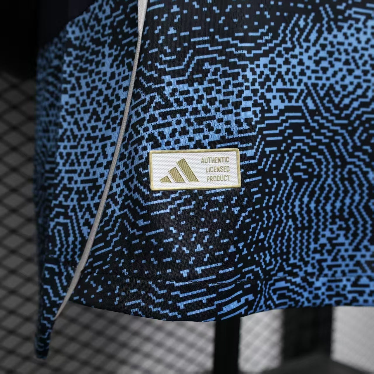 2025/26 Al-Riyadh FC Away Player Version Jersey -  Navy Blue Mosaic Pixel Pattern - KAFD Sponsor