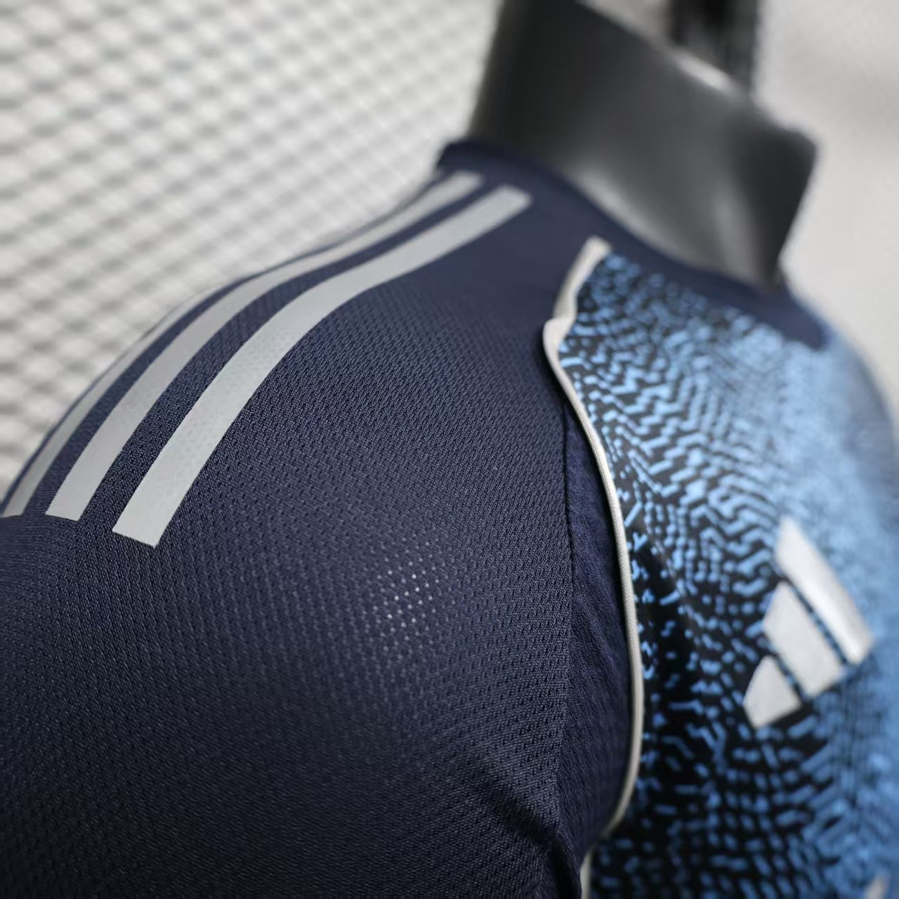 2025/26 Al-Riyadh FC Away Player Version Jersey -  Navy Blue Mosaic Pixel Pattern - KAFD Sponsor
