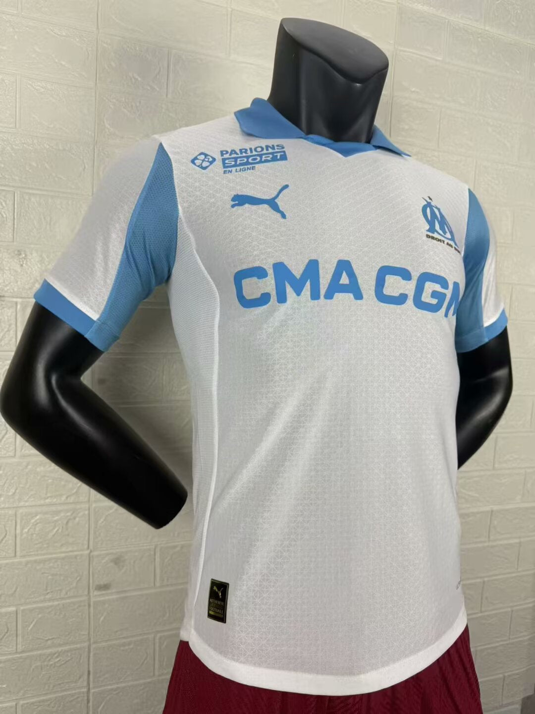 2025-26 Marseille Home Player Version Jersey - Men's