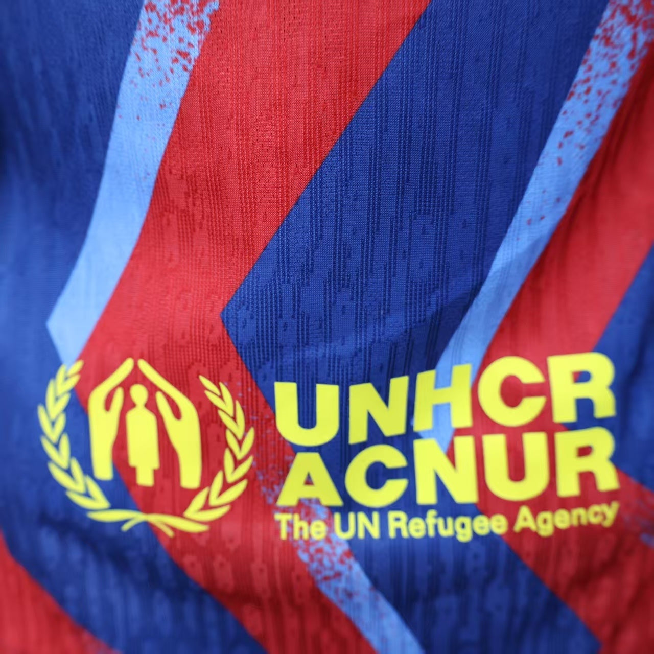 2025/26 FC Barcelona Special Edition Player Version Jersey - Royal Blue & Red Bold Zigzag Graphic Pattern - Dri-FIT ADV - V-Neck - Red Sleeve Cuffs - Yellow Nike Swoosh - FCB Crest - Spotify Yellow Sponsor