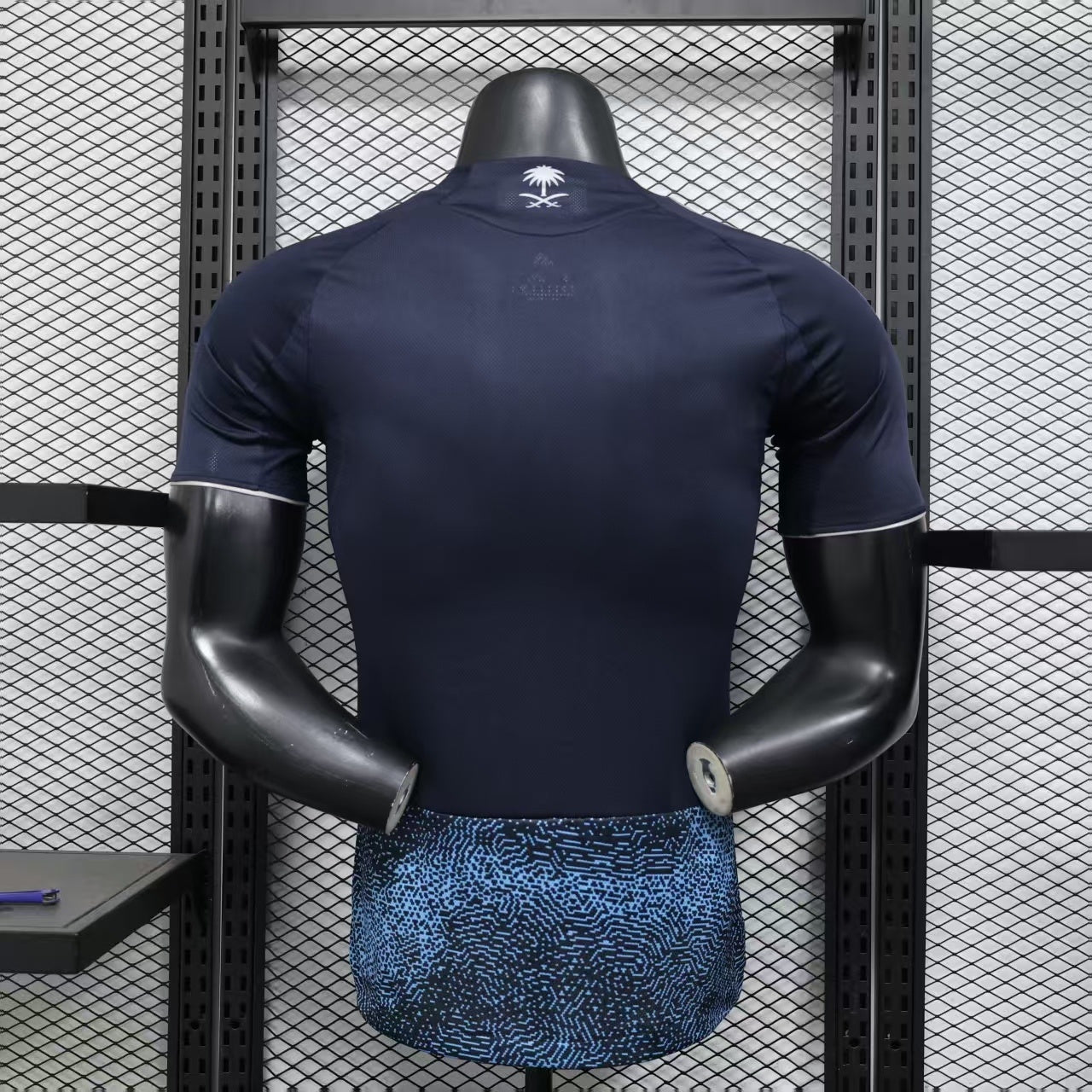 2025/26 Al-Riyadh FC Away Player Version Jersey -  Navy Blue Mosaic Pixel Pattern - KAFD Sponsor