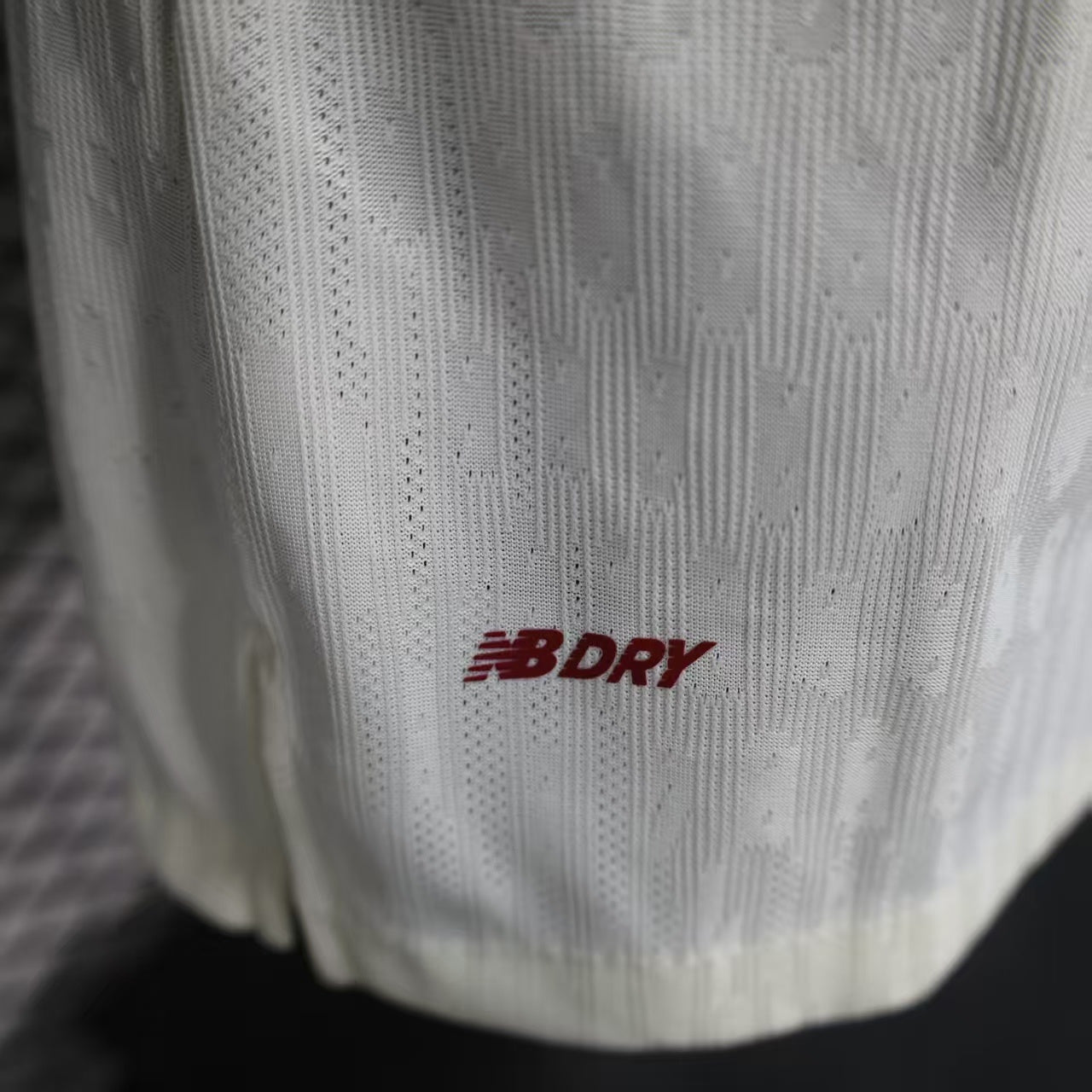2025/26 Bayer Leverkusen Away Player Version Jersey - Pink-to-White Gradient - New Balance - Crew Neck Dark Red Trim - Bayer Leverkusen Crest - Barmenia Gothaer Principal Sponsor