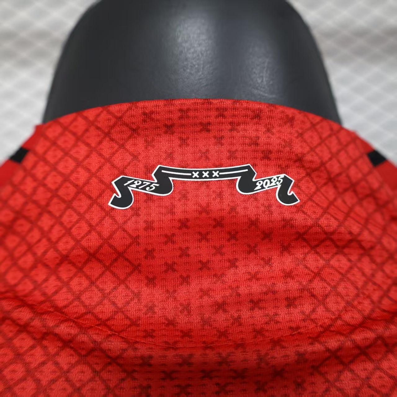 2025/26 Ajax Home Player Version Jersey - Red White - Ziggo - Diamond Texture - Four Gold Stars