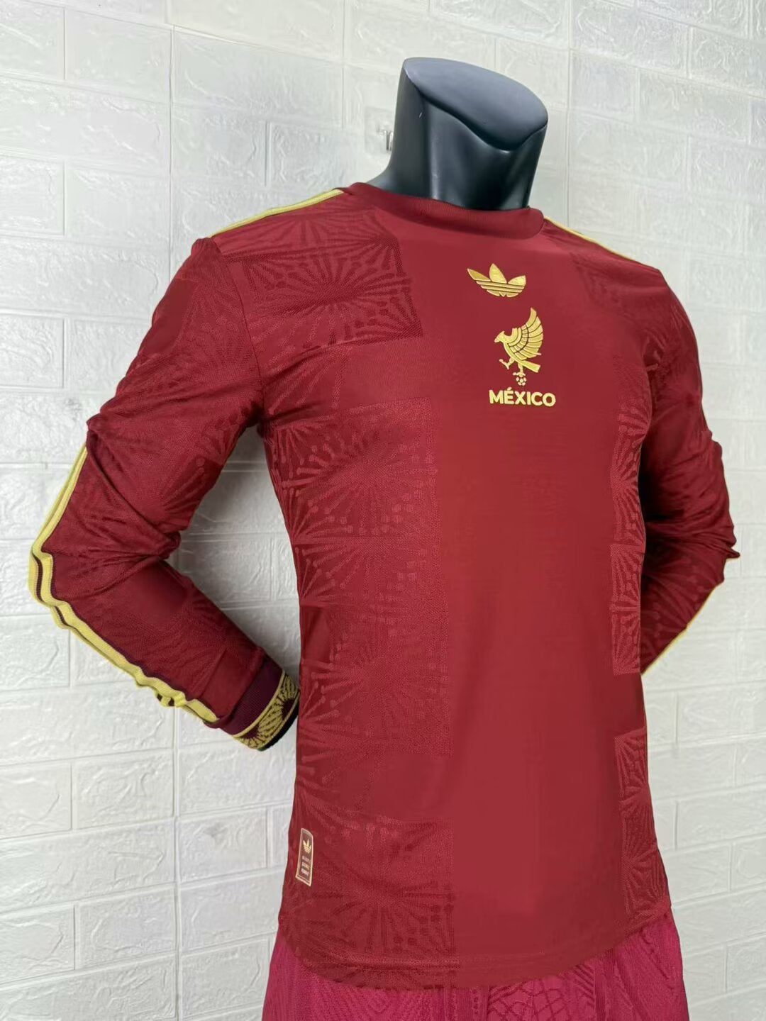 2025-26 Mexico Gold Cup Red Player Long Sleeve Jersey - Men's