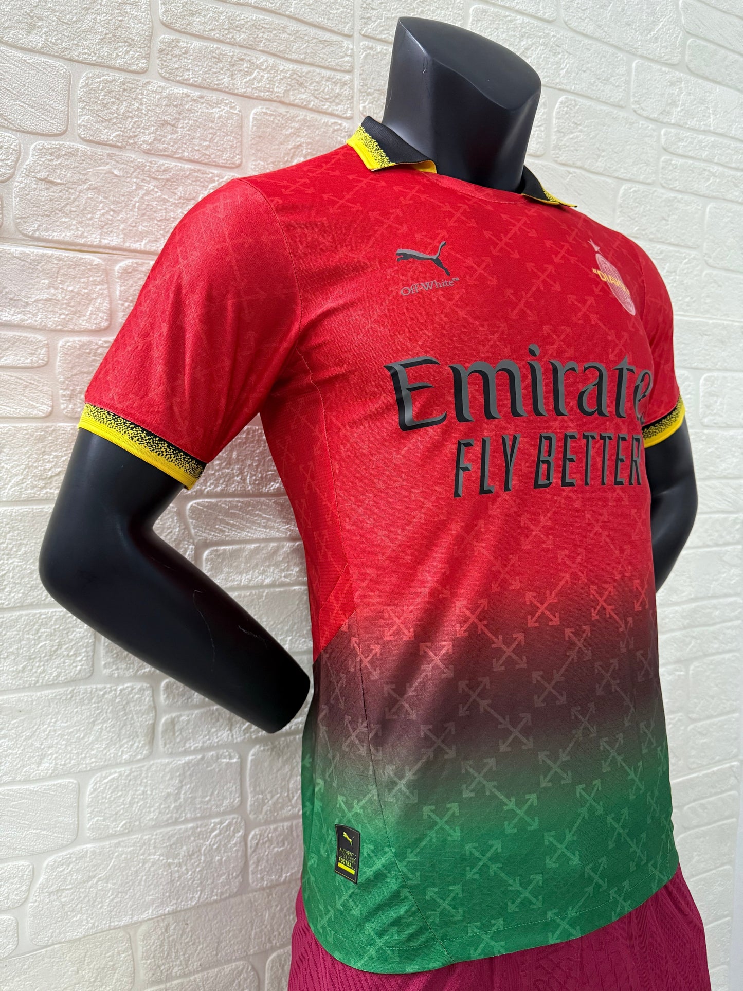 2025/26 AC Milan x Off-White Joint Edition Player Version Jersey -  Emirates - DIAVOLI