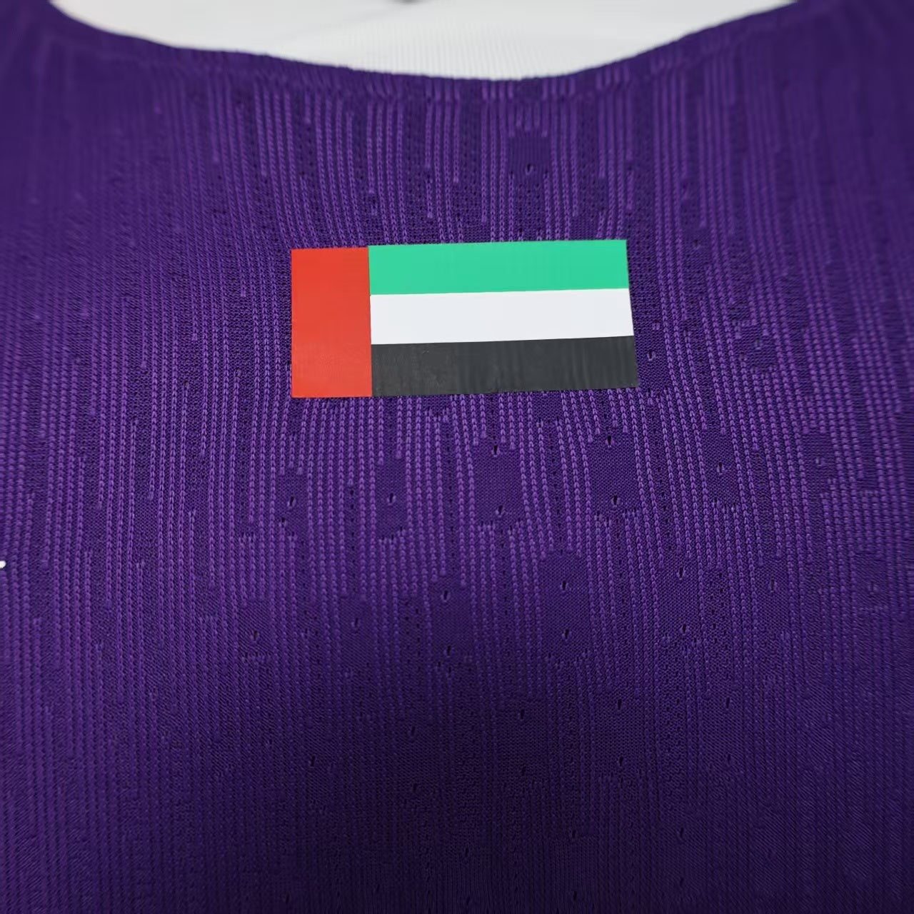 2025/26 Al Ain FC Home Player Version Jersey - Purple White - e& Etisalat - Zigzag Cuff - UAE Flag