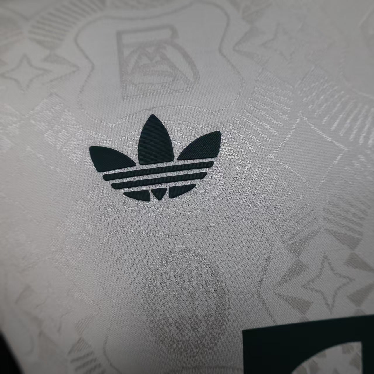 2025/26 Bayern Munich Beer Edition Player Version Jersey - Off-White Body - Dark Green Crew Neck Trim & Sleeve Cuffs - Bayern Munich Dark Green Special Crest - Deutsche Telekom T Dark Green Principal Sponsor