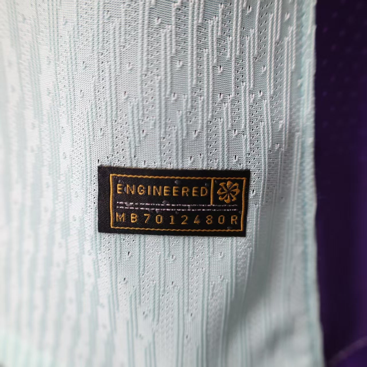 2025/26 Al Ain FC Third Away Player Version Jersey -  Mint Green Ice Blue - e& Etisalat - Purple Side Panels - UAE Flag