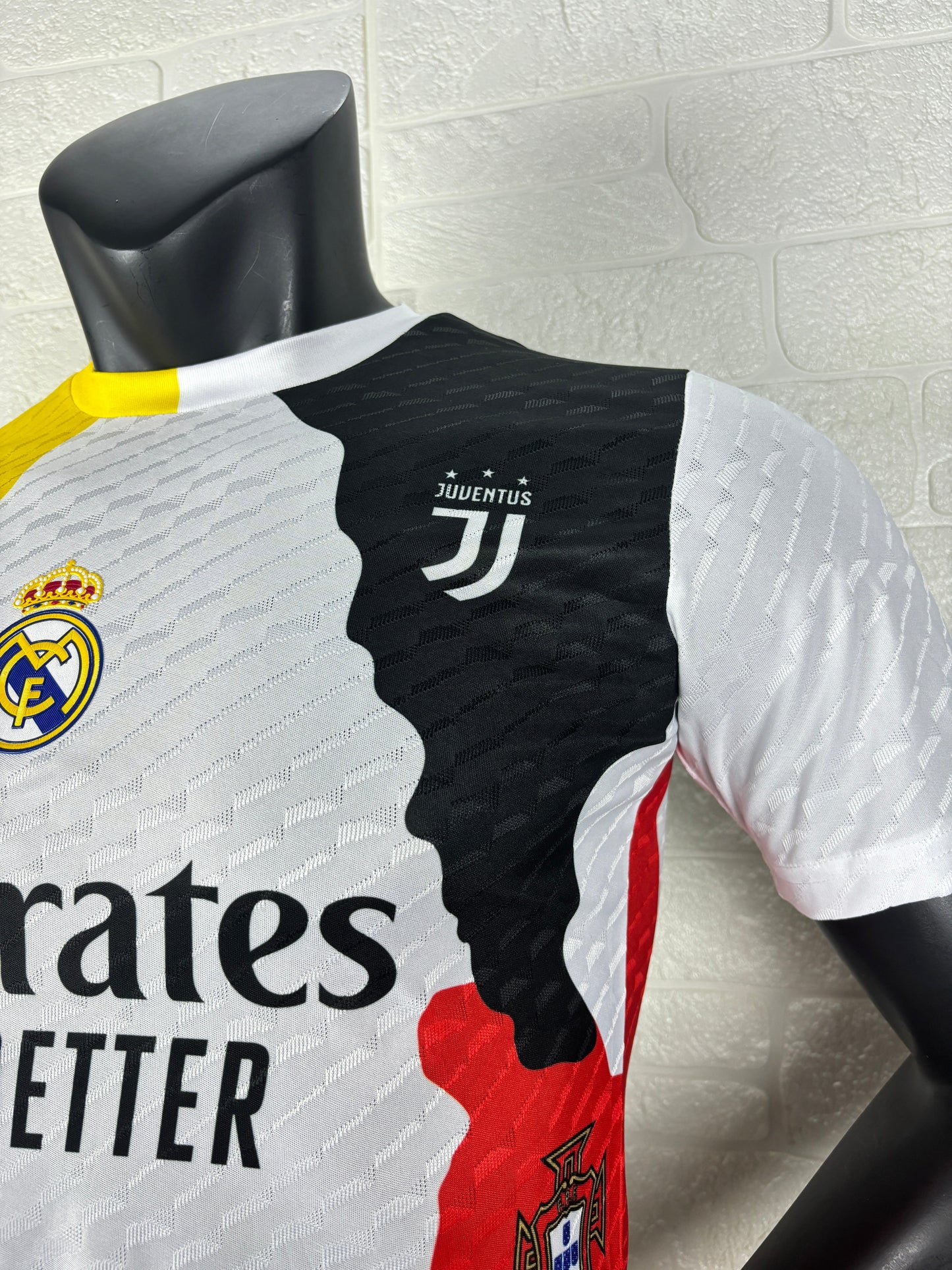 Cristiano Ronaldo CR7 Career Tribute Mashup Special Edition Player Version Jersey - Real Madrid x Juventus x Sporting CP x Portugal - Emirates Fly Better