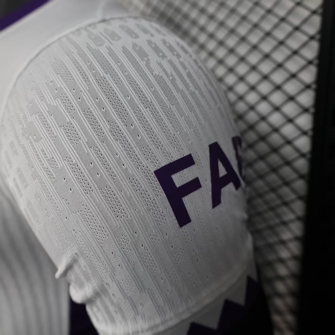 2025/26 Al Ain FC Away Player Version Jersey -  White Purple - e& Etisalat - Zigzag Cuff - UAE Flag