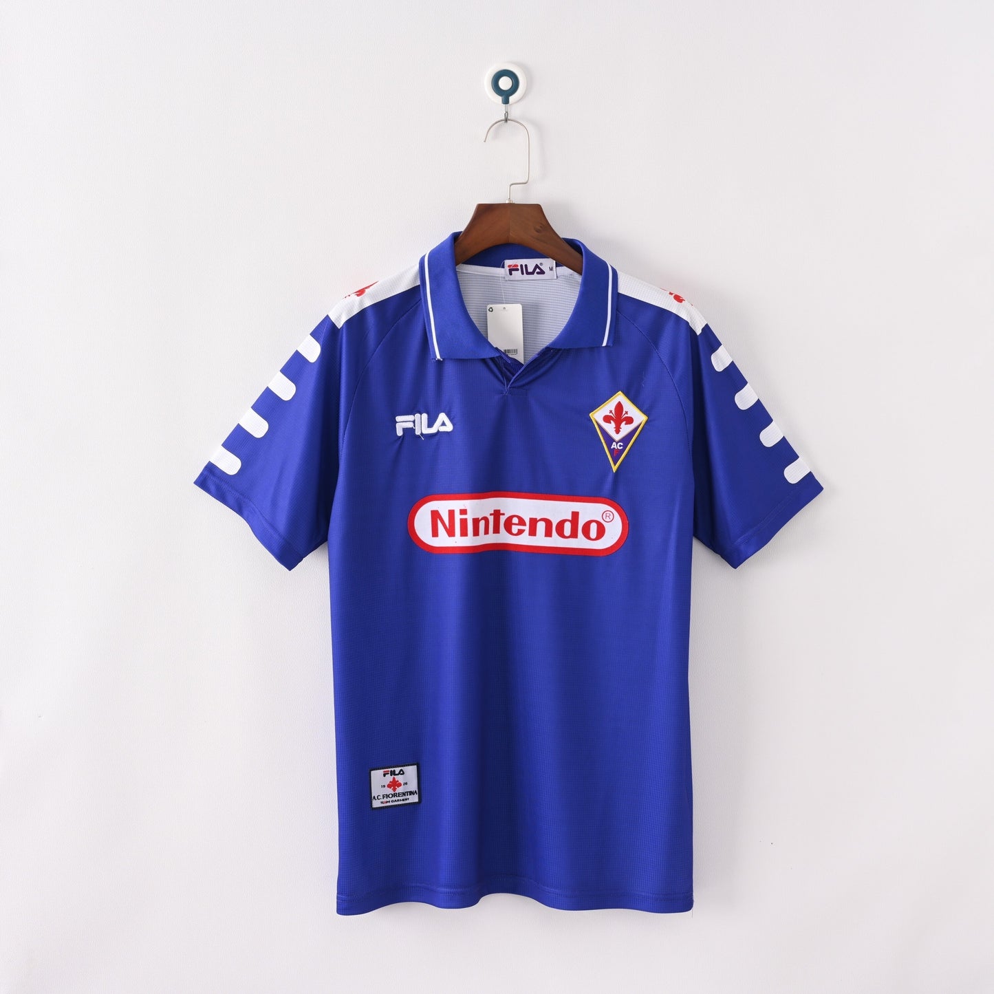 1998/99 ACF Fiorentina Home Retro Jersey - Fila - Nintendo Sponsor - Batistuta Era