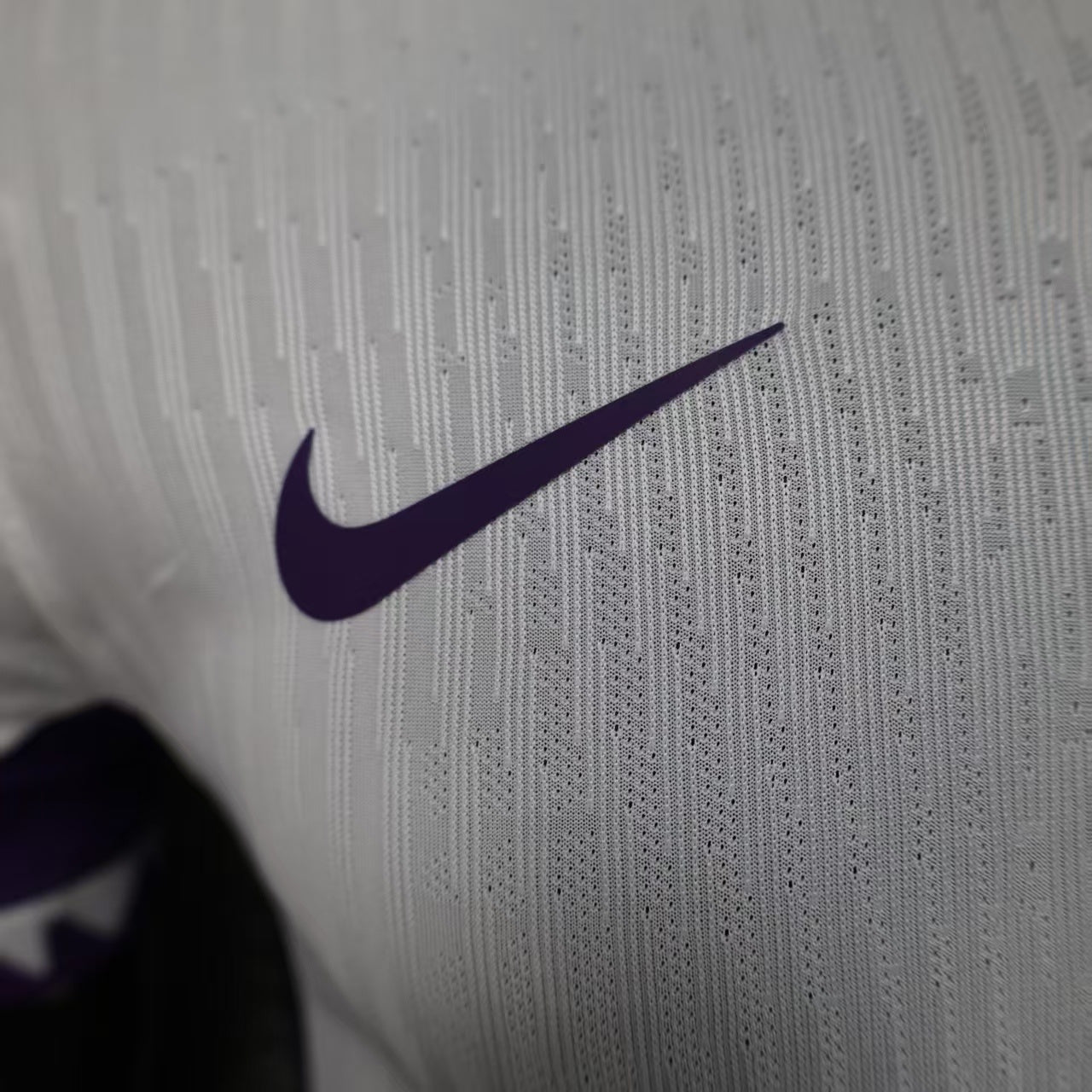 2025/26 Al Ain FC Away Player Version Jersey -  White Purple - e& Etisalat - Zigzag Cuff - UAE Flag