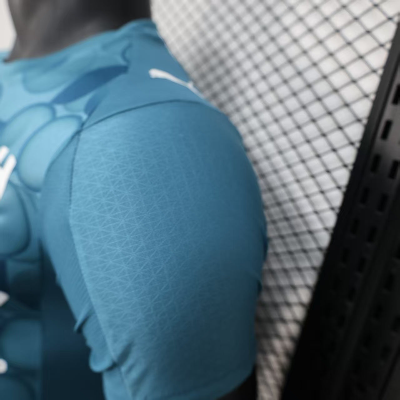 2025/26 Al Hilal Third Away Player Version Jersey - Teal Cyan Blue - Circle Bubble Pattern - Savvy Games Group