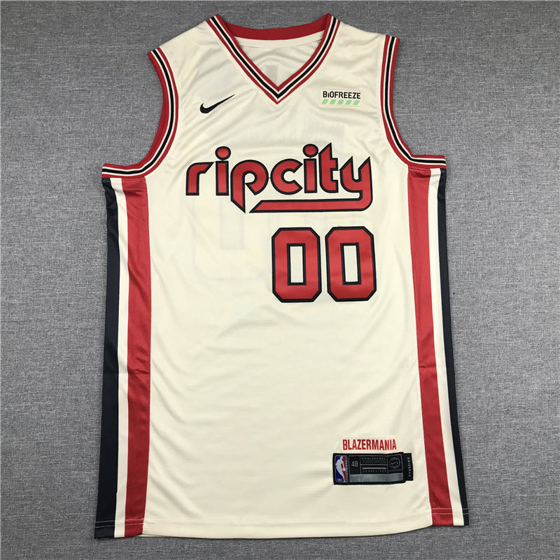 Men's Portland Trail Blazers Carmelo Anthony White Swingman Jerseys City Edition