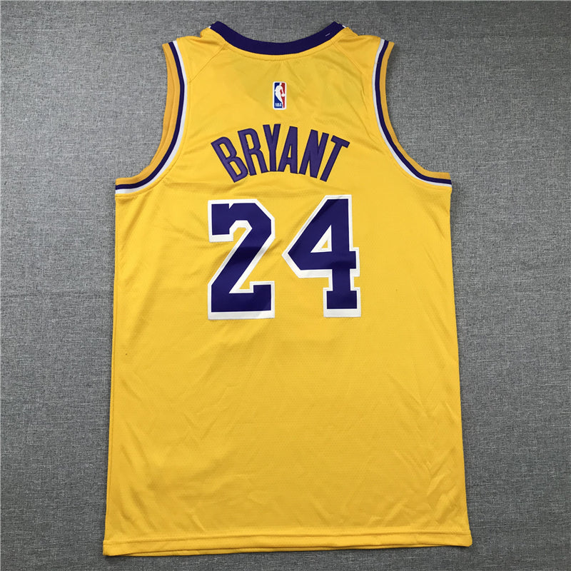Men's Kobe Bryant Los Angeles Lakers #24 NBA Classics Retro Jerseys - Yellow
