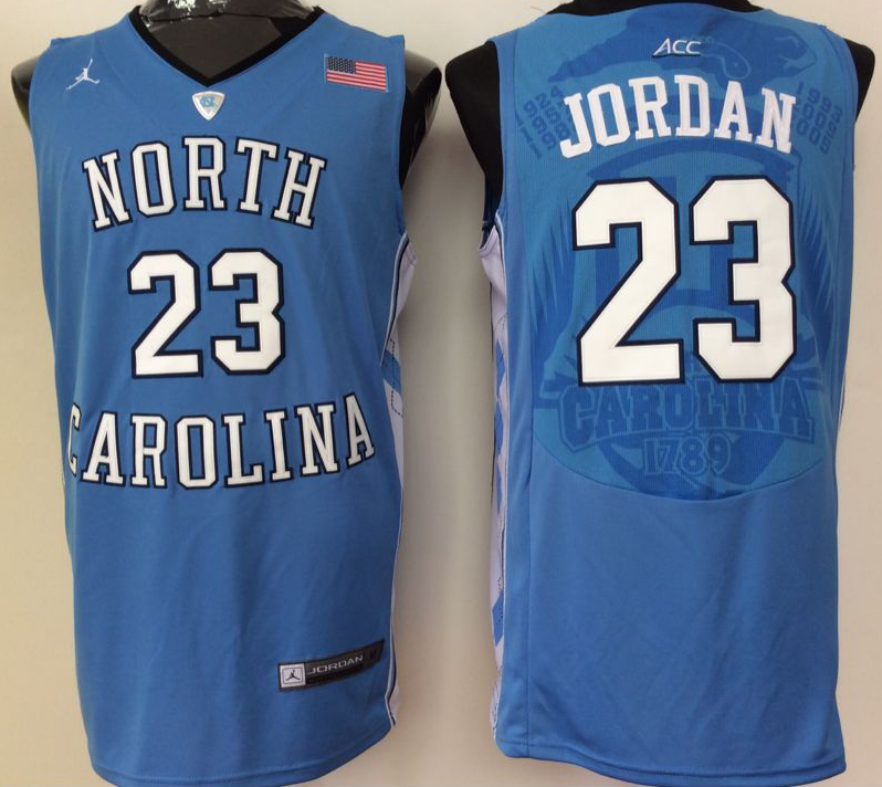 Michael Jordan #23 North Carolina Tar Heels Jordan Brand Carolina Blue Modern ACC Game Jersey