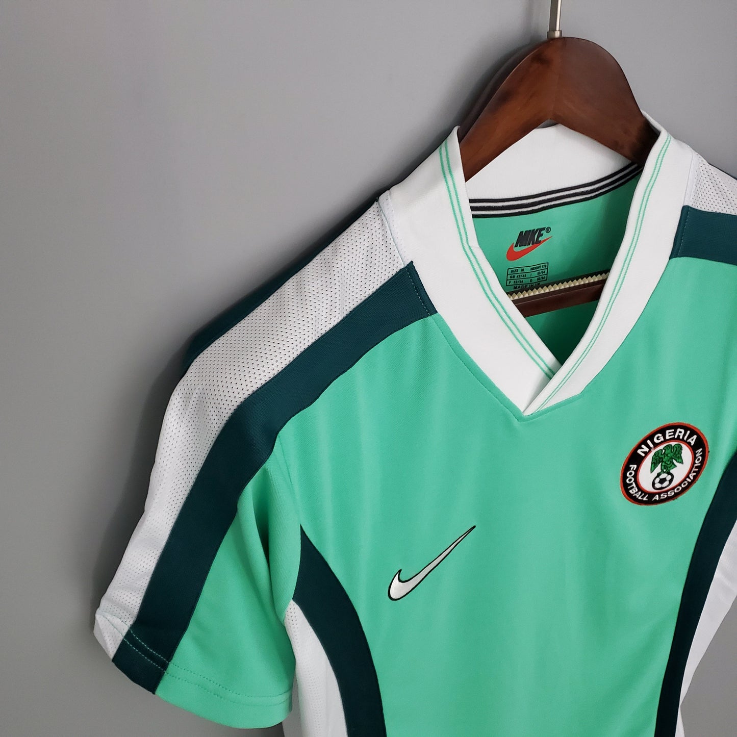 Nigeria 1998 World Cup Home Retro Soccer Jersey – Nike NFA Okocha Yekini Kanu Super Eagles Kit