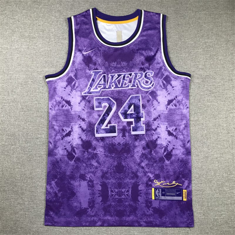 Kobe Bryant #24 Los Angeles Lakers Purple Camo Select Series Swingman Jersey – Tie-Dye