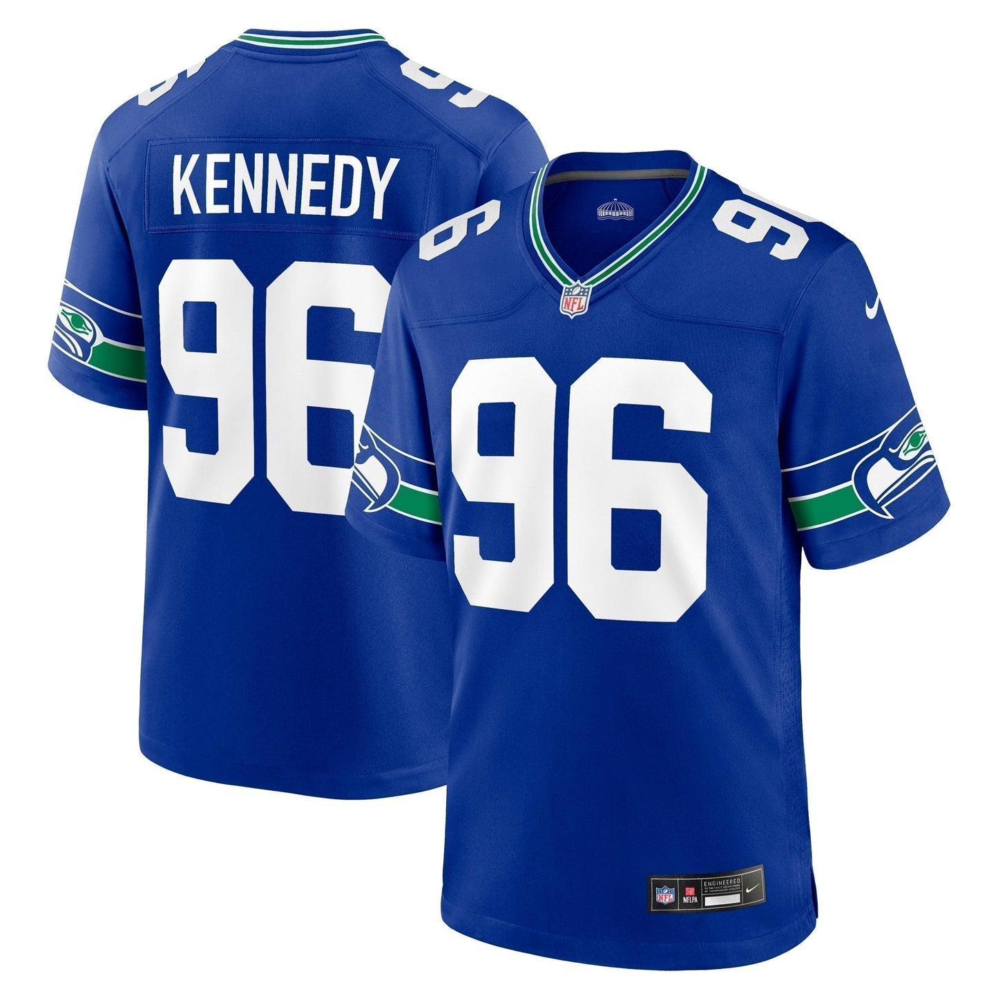 Cortez Kennedy Seattle Seahawks Throwback Retired   Game Jersey - Royal