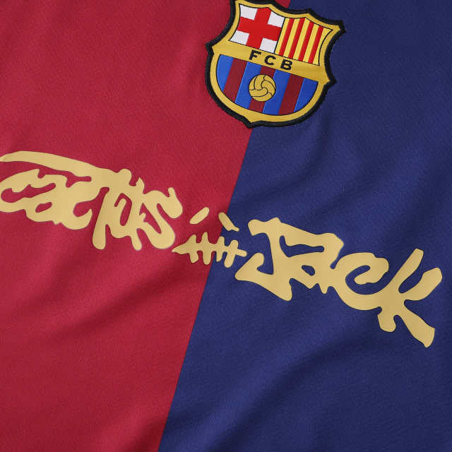 FC Barcelona x Travis Scott Home Jersey 2024/25 | Limited Edition Player Version La Liga Football Shirt