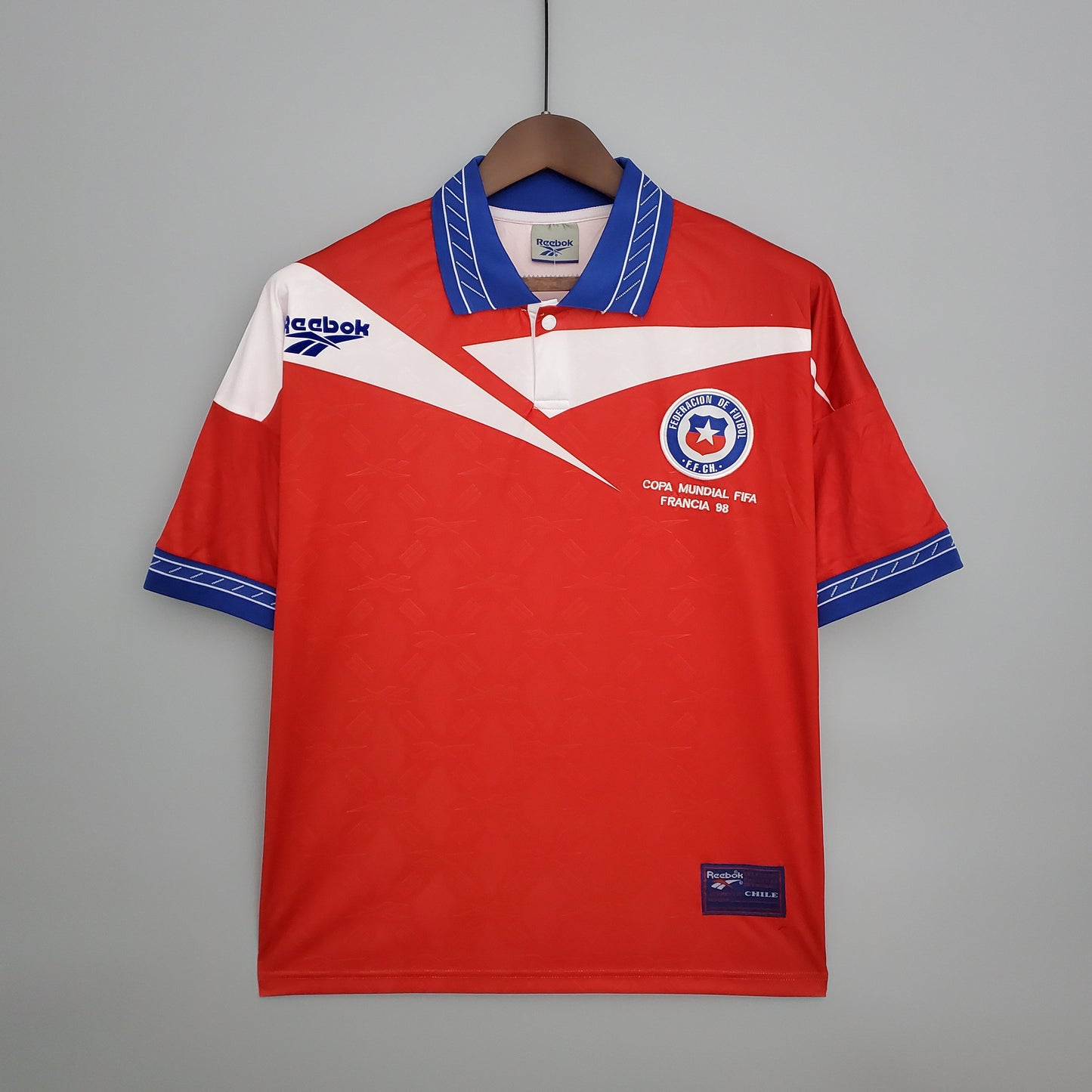 Chile 1998 Home Retro Jersey – France World Cup Reebok La Roja Kit