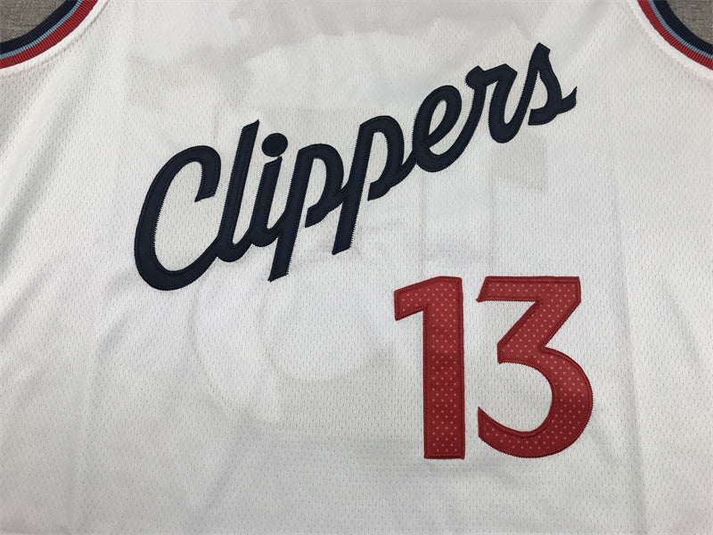 Men's LA Clippers Paul George #13 White Swingman Jerseys