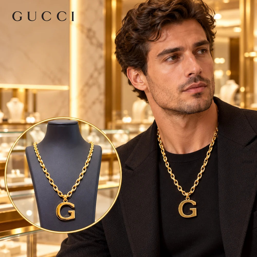 Gucci Anger Forest Chain Distressed Gold-Tone Necklace – Style 02 - image 1