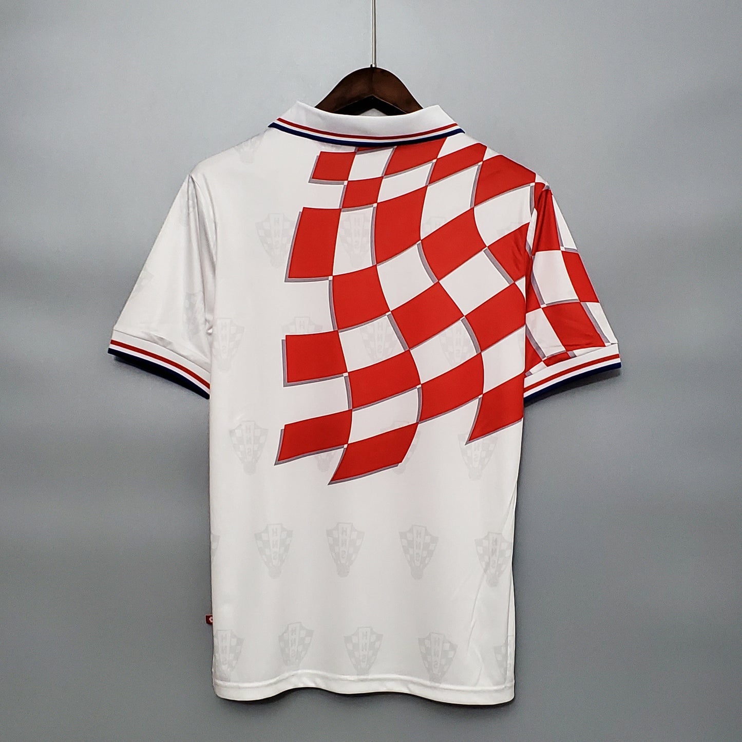 Croatia 1998 Home Retro Soccer Jersey – Lotto HNS Checkerboard World Cup Third Place Kit