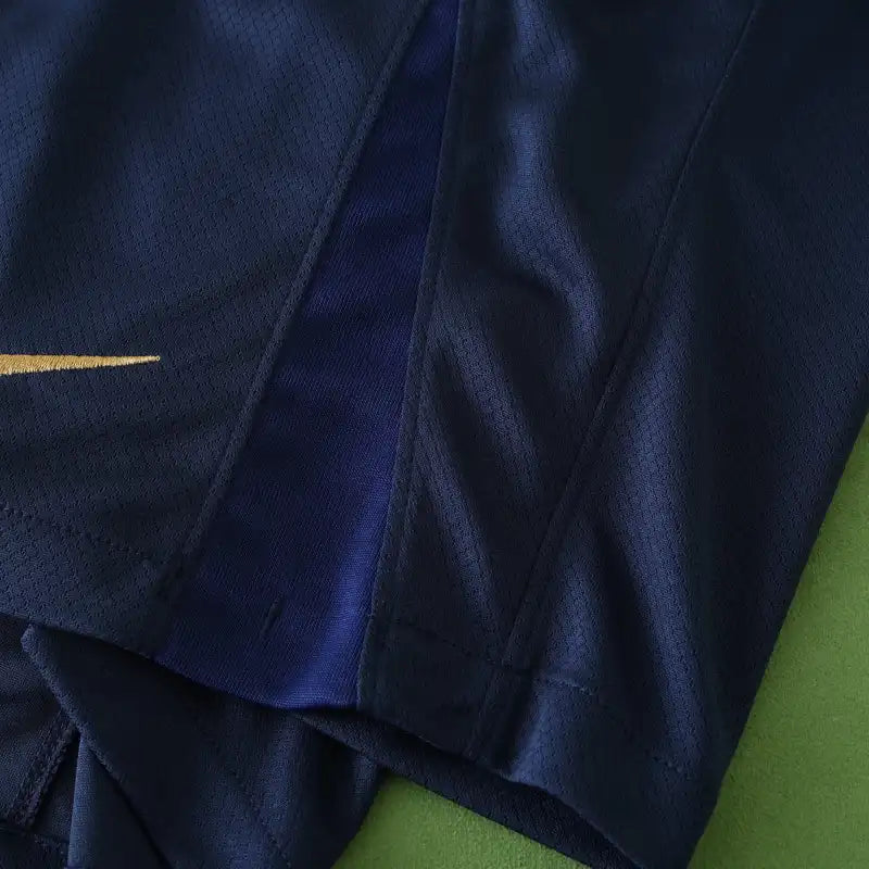 FC Barcelona Home Shorts 2024/25 — Navy Blue FCB Badge Men's Football Match Shorts