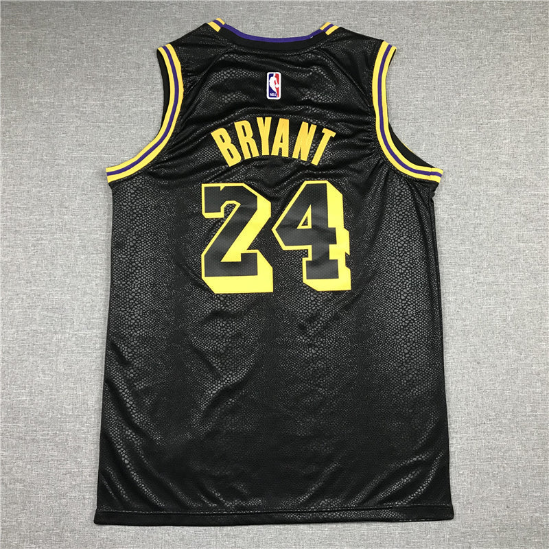 Men's Los Angeles Lakers Kobe Bryant #24 Black City Edition Swingman Jerseys
