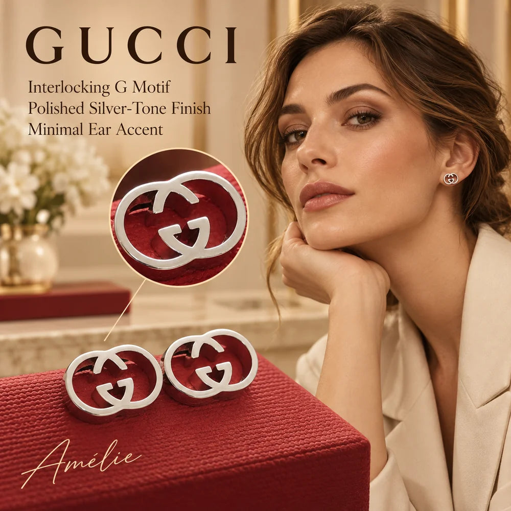 Gucci Silver-Tone Stud Earrings main product image