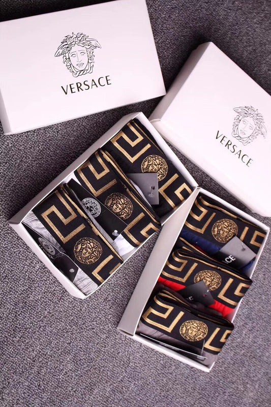 Versace Boxed Ornamental Folded Letter Panels Boxer Briefs, image 1